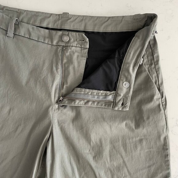 Lululemon Commission Short Slim * Chino 9 * Shorts Green Sz 34 - Picture 3 of 10